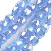 Electroplate Glass Beads Strands EGLA-D030-J4mm-B01-1