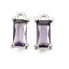 Brass Glass Pendants KK-Z156-02P-03-1