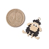 Beaded Sheep Charms PALLOY-MZ01160-01-2