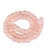 Handmade Foil Glass Beads Strands FOIL-Q002-04J-2