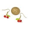 Natural Malaysia Jade Cherry Dangle Earrings EJEW-JE05519-01-3