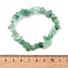 Unisex Chip Natural Green Aventurine Beaded Stretch Bracelets BJEW-S143-11-5