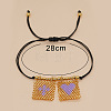 Bohemian Glass Seed Bead Charm Bracelets VG9637-12-1