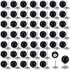 80Pcs Plastic Imitation Pearl Anti-glare Lapel Pins Brooches JEWB-SP0001-12B-1