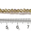Electroplate Transparent Glass Beads Strands LS-EGLA-A035-T3mm-L16-4
