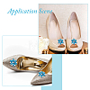 2Pcs Detachable Platinum Tone Alloy Shoe Buckle Clips ALRI-HY0001-02D-7