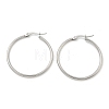 Tarnish Resistant 304 Stainless Steel Hoop Earrings X-EJEW-F105-08P-3