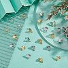 40Pcs 2 Colors Rack Plating Brass Ice Pick Pinch Bails KK-FH0004-27-2