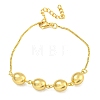 Rack Plating Egg Brass Link Bracelets for Women BJEW-B106-18G-1