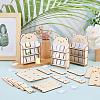 8 Sets 3-Tier Wooden Display Riser Stands for Jewelry Cosmetic Glasses ODIS-FG0002-20-4