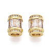 Brass Micro Pave Cubic Zirconia Beads X-KK-P237-02G-1