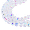 1 Strand Electroplate Transparent Glass Beads Strands EGLA-TADJ0001-15G-4
