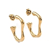 Ion Plating(IP) 304 Stainless Steel Stud Earrings for Women EJEW-G346-01G-1