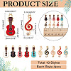 40Pcs 10 Styles Alloy Enamel Pendants FIND-ME0001-94-2
