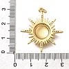 Brass Micro Pave Cubic Zirconia Pendants X-KK-Q043-25G-3