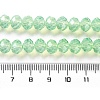 Baking Painted Transparent Glass Beads Strands DGLA-A034-J8MM-D02-4