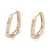 Clear Cubic Zirconia Hoop Earrings EJEW-L292-015G-1