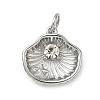 304 Stainless Steel & Crystal Rhinestone Pendants STAS-G391-02P-02-1