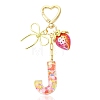 Alloy & Resin Pendant Decorations HJEW-YW00401-02-1