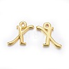 Golden Plated Alloy Letter Pendants LS-X-PALLOY-J718-01G-X-1