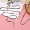 Non-Tarnish 3.28 Feet 304 Stainless Steel Box Chains X-CHS-K001-37B-4