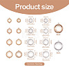 14pcs 14 style Brass Pendant Cabochon Settings & Cabochon Connector Settings FIND-BY0001-13-11