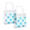 Rectangle Transparent Printed PVC Plastic Gift Tote Bags ABAG-TADJ0002-002F-1