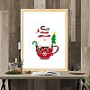 US 1 Set Christmas PET Hollow Out Drawing Painting Stencils DIY-MA0001-48-6
