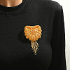 Elegant Alloy Tassel Brooches for Clothing ME8440-4