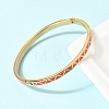 304 Stainless Steel Enamel Bangles BJEW-D408-33G-5