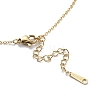 201 Stainless Steel Pendant Necklaces for Women NJEW-D055-07G-5