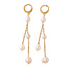 Nuggets 304 Stainless Steel Tassel Hoop Earrings XA0550-5