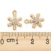 Brass Micro Cubic Zirconia Charms KK-Q789-33G-3