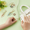 5Pcs Alloy Enamel Keychain KEYC-PH01550-3