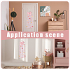 Polyester Bowknot Wooden Hairpin Hair Clip Hanging Holder Storage Organizer AJEW-WH0596-837-5