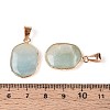 Natural Flower Amazonite Pendants G-N349-04D-G-3