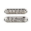 Brass Crystal Rhinestone Spacer Bars RB-T019-01A-P-1