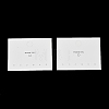 Smiling Face Paper Earrings Necklace Display Cards FIND-T072-01B-01-1