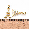 Brass Micro Pave Cubic Zirconia Pendants KK-T070-89G-3