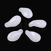 Transparent Glass Teardrop Charms GLAA-T030-03-01-2