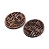 Walnut Wood Laser Cut Pendants WOOD-Q051-04E-2