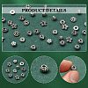 100Pcs 10 Styles Tibetan Style Alloy Spacer Beads TIBEB-YW0001-14-1-6
