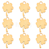 10Pcs 201 Stainless Steel Pendants STAS-BBC0005-55-1