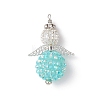 Glass Seed Beads Alloy Pendants PALLOY-MZ00283-03-1