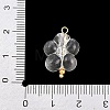 Transparent Acrylic & Stainless Steel Pendants TACR-G051-01G-01-3