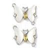 Brass Micro Pave Cubic Zirconia Pendants KK-U043-31P-01-1