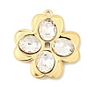 304 Stainless Steel & Crystal Rhinestone Pendants STAS-G390-01G-02-1