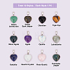 12Pcs 12 Style Natural & Synthetic Gemstone Pendants G-FH0001-22-3