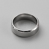 Stainless Steel Simple Plain Band Ring for Women RJEW-WH0015-04A-2