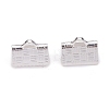 304 Stainless Steel Ribbon Crimp Ends X-STAS-P249-27B-S-1